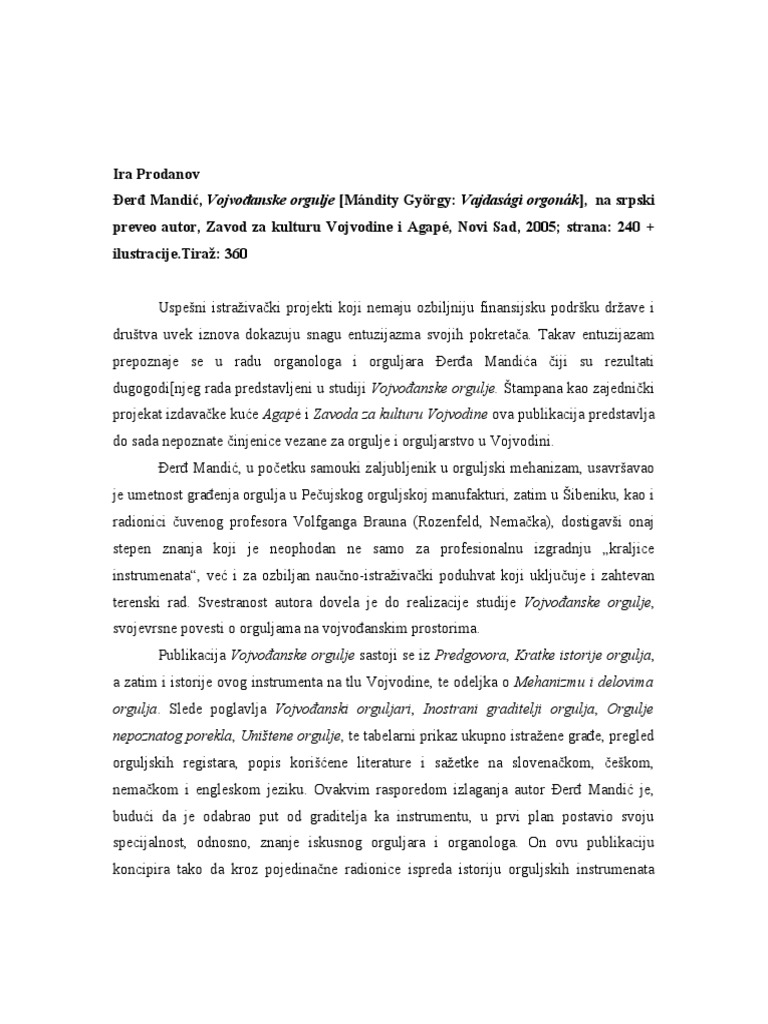 Orgulje - Prikaz Za Studente | PDF