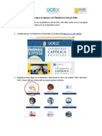 Manual de Ingreso A Plataforma Virtual UCBx Min Educación