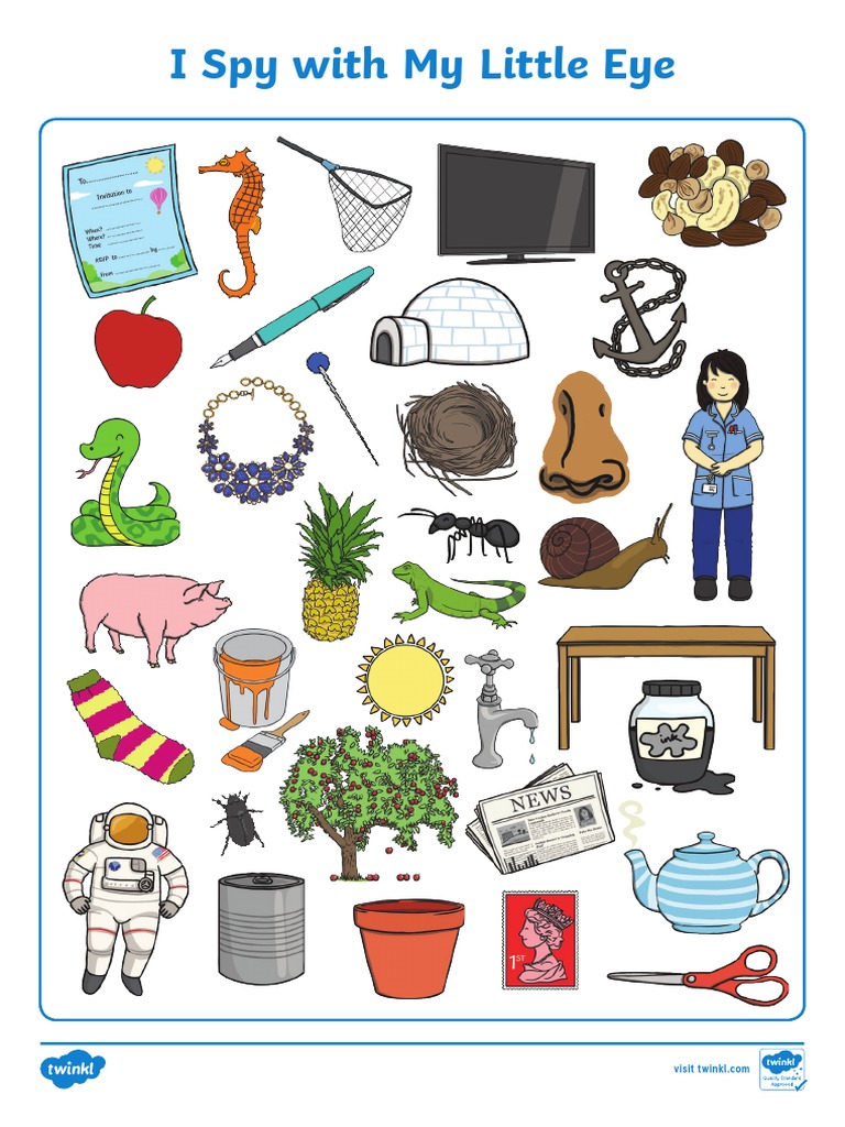 T L 527060 I Spy Initial Sounds Phase 2 Phonics S A T P I N Activity ...