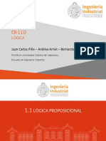 01 Lógica Proposicional - EII1101S2019 PDF