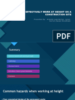 Click To Edit Master Title Style: Managing Effectively Work at Height On A Construction Site