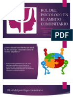 Rol Del Psicologo Comunitario