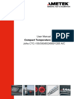 User Manual Jofra CTC-155/350/652/660/1205 A/C: Compact Temperature Calibrator