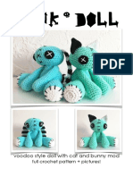 PunkVoodooDollPatternGnarwhalCrochet PDF