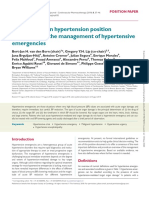 Hypertensive Emergencies (ESC 2019)