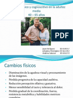 Desarrollo físico y cognoscitivo 40-65 años