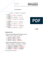 2 Quick Test: Vocabulary Part 2 C Check ( ) The Synonym of The Adjectives