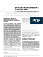 Formaçao em medicina de familia e comunidade