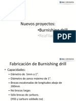 Capacidades PCD y Burnishing Drill