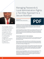 Managing Passwords & Local Administration Rights: A Two-Step Approach To A Secure Workflow