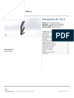 Análisis estático de GA-3 con SolidWorks Simulation