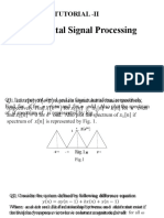 Tutorial - Ii: Digital Signal Processing