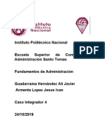 IPN Escuela Superior de Comercio Administración caso 4