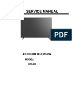 Service Manual: Led Color Television Model: E70-C3
