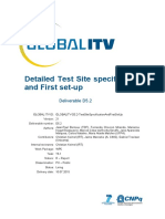 Detailed Test Site Specifications and First Set-Up: Deliverable D5.2