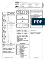 Dex Character Sheet