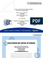 Infografía Sobre El Ciclo Básico Del Capital de Trabajo y Sus Políticas de Administración