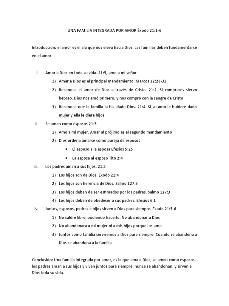 Amor y Unidad en la Familia Cristiana | PDF