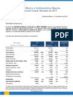 Walmart de Mexico y Centroamerica Reporta Resultados Del 4t17 PDF