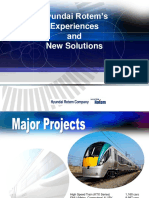 Hyundai Rotem's Experiences and Solutions for High Speed and Commuter Trains