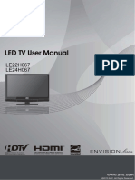 LED TV User Manual: LE22H067 LE24H067