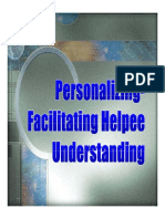 Memahami Personalizing-Facilitating Helpee Understanding