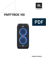 Partybox 100: Owner'S Manual