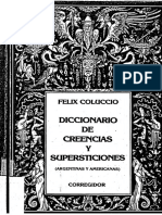 Félix Coluccio - Diccionario de Creencias y Supersticiones