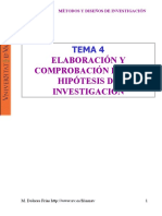 Elaboración y Comprobación de Las Hipótesis de Investigación