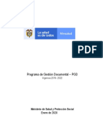 Programa de Gestion Documental - PGD - Vigencia 2019-2022