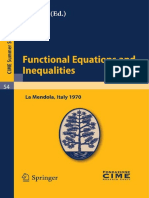 (C.I.M.E. Summer Schools 54) J. Aczél (Auth.), Prof. B. Forte (Eds.) - Functional Equations and Inequalities-Springer-Verlag Berlin Heidelberg (2011) PDF