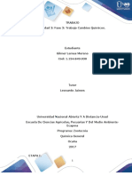 Quimica General Unidad 3 Fase 3 Trabajo Cambios Químicos