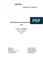 Laboratory Report of Ls and RM STD Sampleriddhi Siddhi Cement, Ratomate, Hetauda, Nepal 2020-01-23 PDF