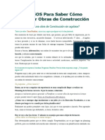 9 PASOS Para Saber Cómo Planificar Obras de Construcción