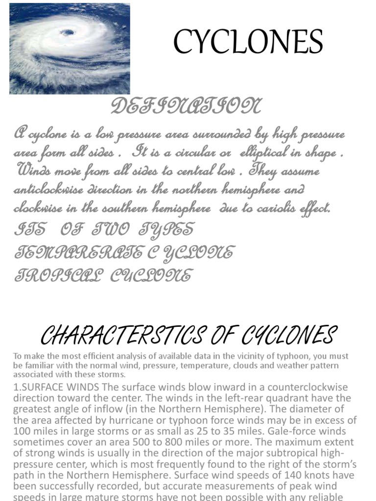 Understanding Tropical Cyclones: A Comprehensive Look at the Formation 