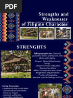 Strengths and Weaknesses of Filipino Character: (Kalakasan at Kahinaan NG Katangian NG Mga Filipino)