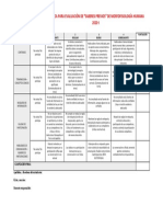 RÚBRICA DE SABERES PREVIOS MORFOFISIOLOGÍA