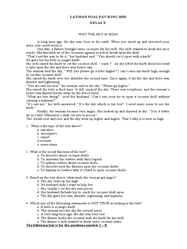 Latihan Soal Pat Bing Kls X Turtle Search And Rescue