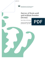 Survey of Boric Acid and Sodium Borates