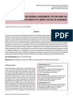 Optimal Size of The General Government Sector From The Point of View of Its Impact On The Eu Economies