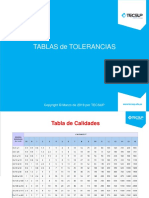 TABLA DE TOLERANCIAS