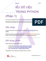 Bài 7 - Kiểu dữ liệu Chuỗi trong Python - Phần 1 PDF