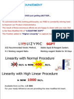 Linearity With Normal Procedure: Product Announcement
