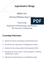 Antihypertensive Drugs: BBMS 3014 Advanced Pharmacology Course