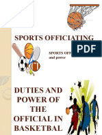 Duties and Power of Basketball Officials