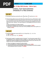 Tutorial Past Year Questions (Probability & Tree Diagram) : Odl Week 11: 4 - 7 JUNE 2020