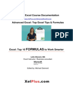 035 Excel Advanced Top10FORMULAS Documentation LeilaGharani