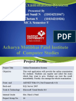 Online Examination System Acharya Motibhai Patel Institute of Computer Studies