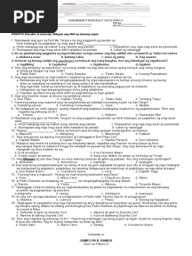 Kabanata 12 - 23 Quiz