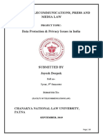 Subject: Telecommunications, Press and Media Law: Chanakya National Law University, Patna
